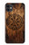 S4036 Boussole en bois viking Vegvisir Etui Coque Housse pour iPhone 11