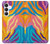 S4037 Motif zèbre coloré Etui Coque Housse pour Samsung Galaxy S25 FE