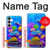 S4058 Aquarium coloré Etui Coque Housse pour Samsung Galaxy S25 FE