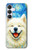 S4064 Chien souriant La Nuit étoilée de Van Gogh Etui Coque Housse pour Samsung Galaxy S25 FE