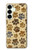 S4032 Empreinte de patte d'animal sauvage Etui Coque Housse pour Samsung Galaxy S25 Plus