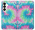 S4033 Typage tie-dye pastel Etui Coque Housse pour Samsung Galaxy S25 Plus