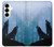 S4053 Couple de deux loups hurlant dans la forêt Etui Coque Housse pour Samsung Galaxy S25 Plus