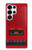 S4073 Cassette rouge vintage Graphique du joueur Etui Coque Housse pour Samsung Galaxy S25 Ultra