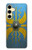 S4052 Bouclier romain bleu Etui Coque Housse pour Samsung Galaxy S24 FE