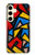 S4044 Art urbain abstrait Etui Coque Housse pour Samsung Galaxy S24