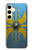S4052 Bouclier romain bleu Etui Coque Housse pour Samsung Galaxy S24