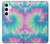 S4033 Typage tie-dye pastel Etui Coque Housse pour Samsung Galaxy S24 Plus
