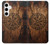 S4036 Boussole en bois viking Vegvisir Etui Coque Housse pour Samsung Galaxy S24 Plus