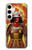 S4063 Armure de samouraï guerrier japonais Etui Coque Housse pour Samsung Galaxy S24 Plus