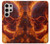 S4062 Crâne de feu Etui Coque Housse pour Samsung Galaxy S24 Ultra
