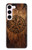 S4036 Boussole en bois viking Vegvisir Etui Coque Housse pour Samsung Galaxy S23
