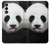 S4049 Panda mignon tirant la langue Etui Coque Housse pour Samsung Galaxy S23
