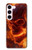 S4062 Crâne de feu Etui Coque Housse pour Samsung Galaxy S23