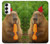 S4068 Papillon capybara Etui Coque Housse pour Samsung Galaxy S23