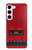 S4073 Cassette rouge vintage Graphique du joueur Etui Coque Housse pour Samsung Galaxy S23