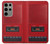 S4073 Cassette rouge vintage Graphique du joueur Etui Coque Housse pour Samsung Galaxy S23 Ultra