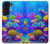 S4058 Aquarium coloré Etui Coque Housse pour Samsung Galaxy S22