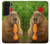 S4068 Papillon capybara Etui Coque Housse pour Samsung Galaxy S22