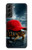 S4056 Tortue de Madagascar à bonnet rouge Etui Coque Housse pour Samsung Galaxy S22 Plus