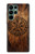 S4036 Boussole en bois viking Vegvisir Etui Coque Housse pour Samsung Galaxy S22 Ultra