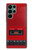 S4073 Cassette rouge vintage Graphique du joueur Etui Coque Housse pour Samsung Galaxy S22 Ultra