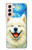 S4064 Chien souriant La Nuit étoilée de Van Gogh Etui Coque Housse pour Samsung Galaxy S21 5G