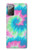 S4033 Typage tie-dye pastel Etui Coque Housse pour Samsung Galaxy Note 20