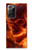 S4062 Crâne de feu Etui Coque Housse pour Samsung Galaxy Note 20 Ultra, Ultra 5G