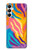 S4037 Motif zèbre coloré Etui Coque Housse pour Samsung Galaxy A05s