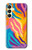 S4037 Motif zèbre coloré Etui Coque Housse pour Samsung Galaxy A25 5G