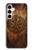 S4036 Boussole en bois viking Vegvisir Etui Coque Housse pour Samsung Galaxy A35 5G