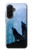S4053 Couple de deux loups hurlant dans la forêt Etui Coque Housse pour Samsung Galaxy A36
