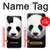 S4049 Panda mignon tirant la langue Etui Coque Housse pour Samsung Galaxy A42 5G