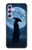 S4034 Nuit de lune de samouraï Etui Coque Housse pour Samsung Galaxy A54 5G