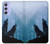 S4053 Couple de deux loups hurlant dans la forêt Etui Coque Housse pour Samsung Galaxy A54 5G