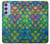 S4071 Écailles de sirène colorées Etui Coque Housse pour Samsung Galaxy A54 5G
