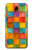 S4077 Aquarelle motif à carreaux colorés Etui Coque Housse pour Samsung Galaxy J7 (2018), J7 Aero, J7 Top, J7 Aura, J7 Crown, J7 Refine, J7 Eon, J7 V 2nd Gen, J7 Star