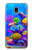 S4058 Aquarium coloré Etui Coque Housse pour Samsung Galaxy J3 (2018), J3 Star, J3 V 3rd Gen, J3 Orbit, J3 Achieve, Express Prime 3, Amp Prime 3