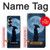 S4034 Nuit de lune de samouraï Etui Coque Housse pour Samsung Galaxy Z Fold 7