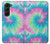 S4033 Typage tie-dye pastel Etui Coque Housse pour Samsung Galaxy Z Fold 5