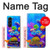 S4058 Aquarium coloré Etui Coque Housse pour Samsung Galaxy Z Fold 5