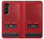 S4073 Cassette rouge vintage Graphique du joueur Etui Coque Housse pour Samsung Galaxy Z Fold 5
