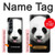 S4049 Panda mignon tirant la langue Etui Coque Housse pour Samsung Galaxy Z Fold 4