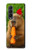 S4068 Papillon capybara Etui Coque Housse pour Samsung Galaxy Z Fold 3 5G