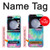 S4033 Typage tie-dye pastel Etui Coque Housse pour Samsung Galaxy Z Flip 5