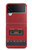 S4073 Cassette rouge vintage Graphique du joueur Etui Coque Housse pour Samsung Galaxy Z Flip 4