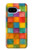 S4077 Aquarelle motif à carreaux colorés Etui Coque Housse pour Google Pixel 9a