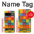S4077 Aquarelle motif à carreaux colorés Etui Coque Housse pour Google Pixel 9
