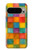 S4077 Aquarelle motif à carreaux colorés Etui Coque Housse pour Google Pixel 9 Pro